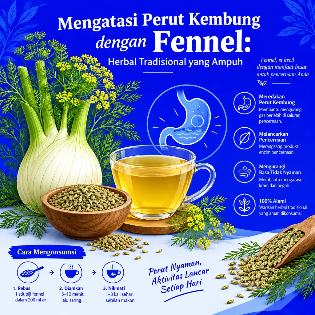 Mengatasi Perut Kembung dengan Fennel: Herbal Tradisional yang Ampuh